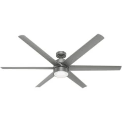 Solaria 72 Inch Matte Silver Outdoor Ceiling Fan