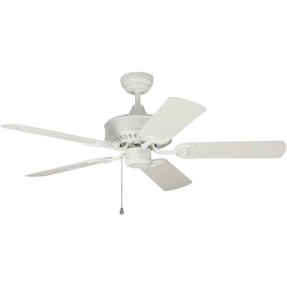 Haven 44 Inch Matte White With Matte White ABS Blades Outdoor Ceiling Fan