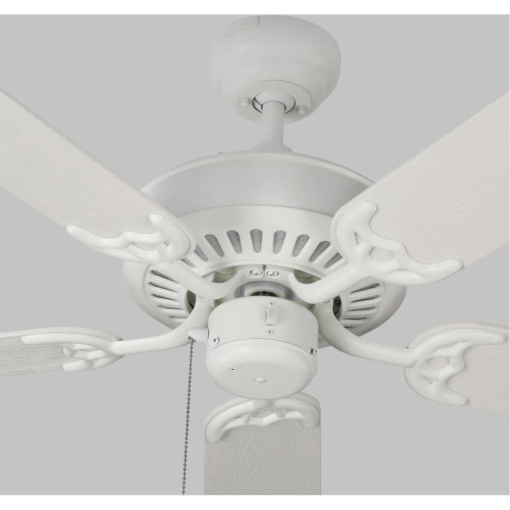 Haven 44 Inch Matte White With Matte White ABS Blades Outdoor Ceiling Fan - Image 2