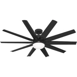 Overton 60 Inch Matte Black Outdoor Ceiling Fan