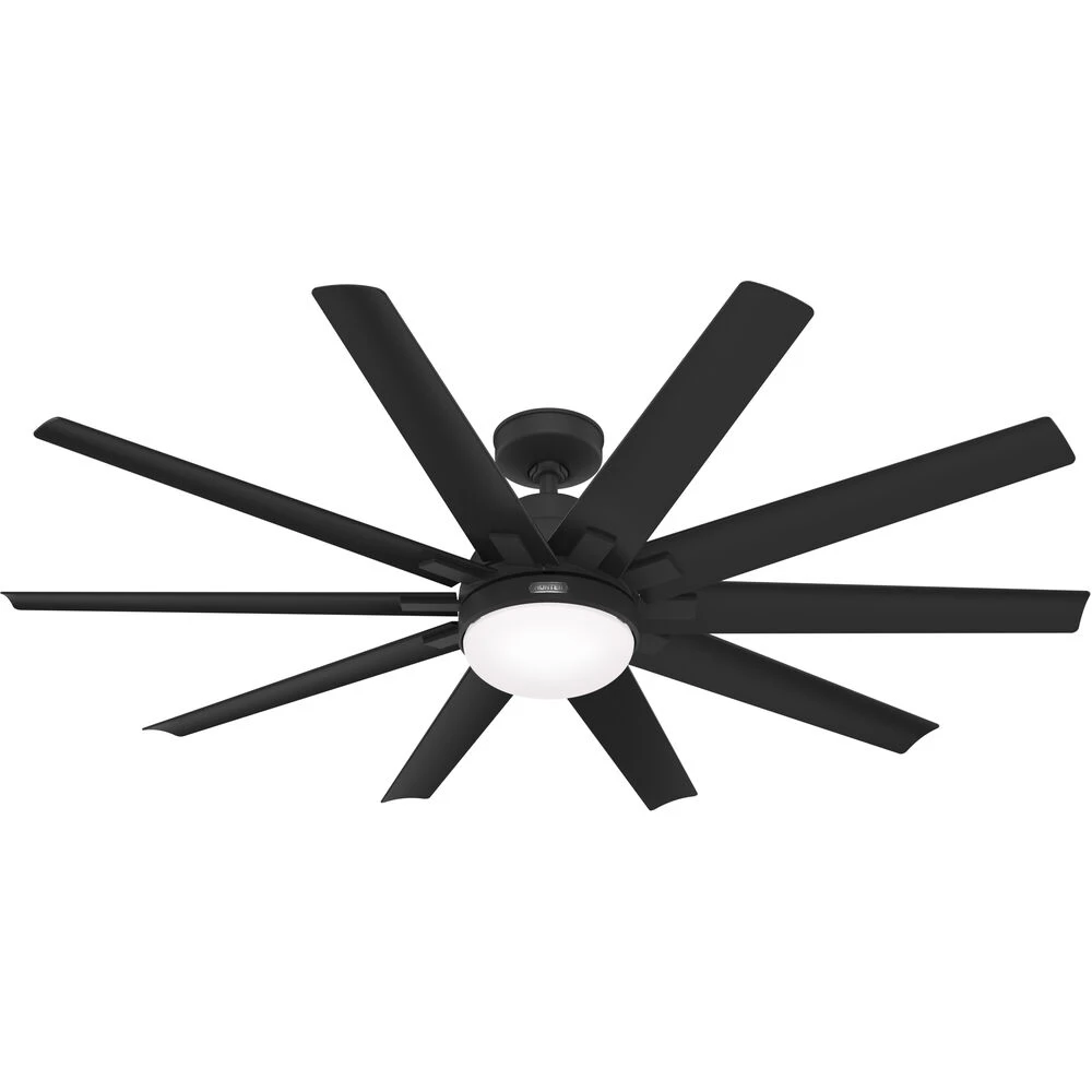 Overton 60 Inch Matte Black Outdoor Ceiling Fan