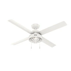 Spring Mill 52 Inch Fresh White Outdoor Ceiling Fan