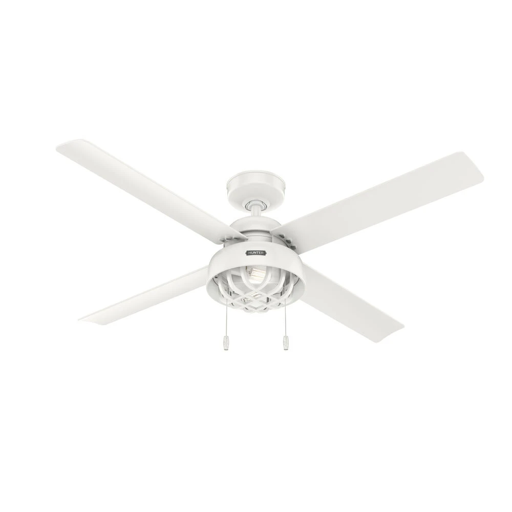 Spring Mill 52 Inch Fresh White Outdoor Ceiling Fan