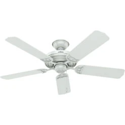 Sea Air 52 Inch White Outdoor Ceiling Fan