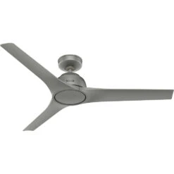 Gallegos 52 Inch Matte Silver Outdoor Ceiling Fan