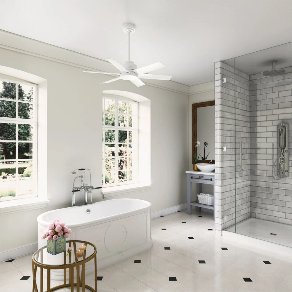 Kennicott 44 Inch Fresh White Outdoor Ceiling Fan - Image 4