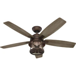 Coral Bay 52 Inch Weathered Copper With Grey Pine/Drifted Oak Blades Outdoor Ceiling Fan