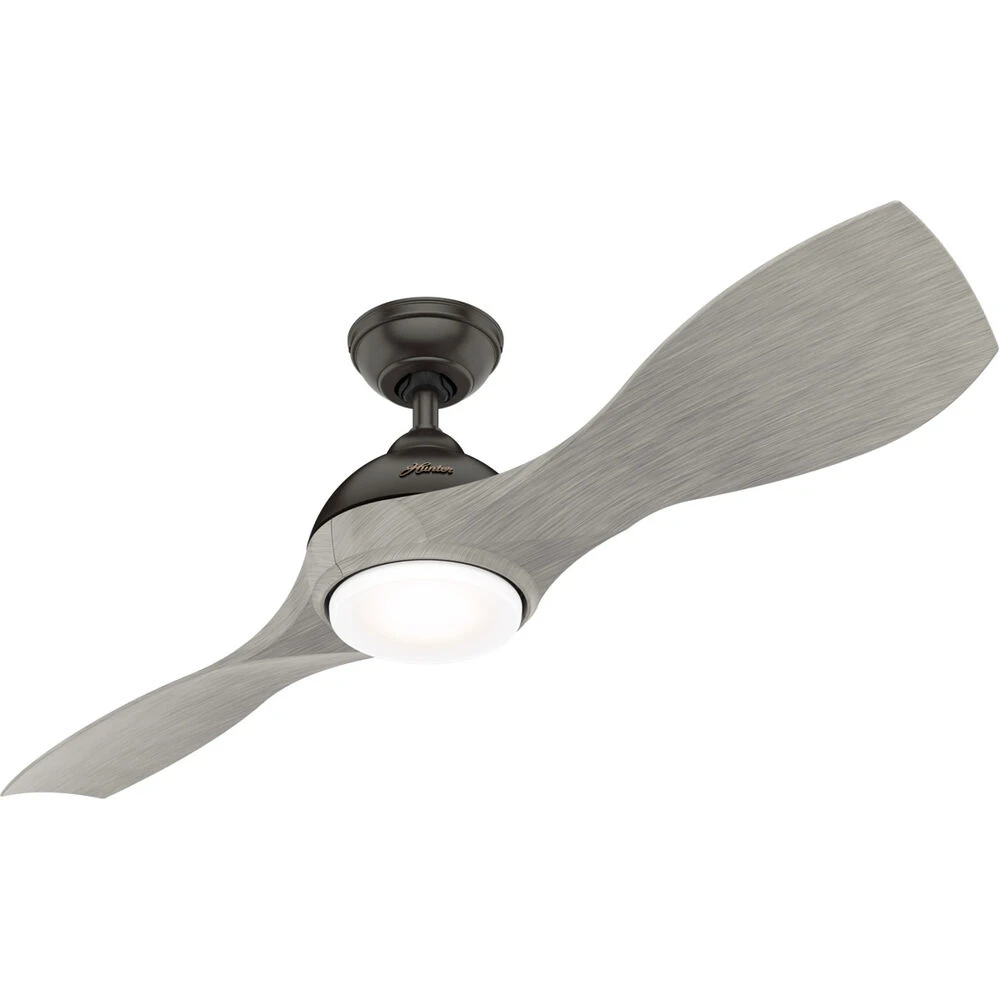Milstream 56 Inch Noble Bronze With Weathered Beach Wood Blades Outdoor Ceiling Fan