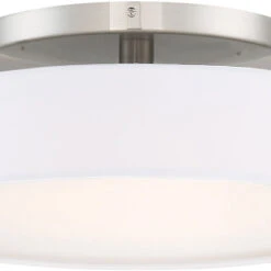 DweLED By WAC FM-13114-BN Manhattan Contemporary Brushed Nickel LED 14" Ceiling Lighting