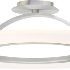 DweLED By WAC FM-21720-AL Elektron Modern Brushed Aluminum LED 20" Ceiling Light