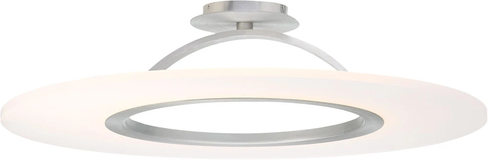 DweLED By WAC FM-21720-AL Elektron Modern Brushed Aluminum LED 20" Ceiling Light
