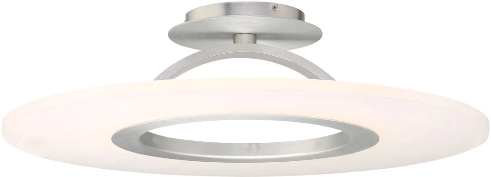 DweLED By WAC FM-21728-AL Elektron Modern Brushed Aluminum LED 28" Ceiling Light Fixture