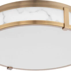 DweLED By WAC FM-27218-AB Constantine Modern Aged Brass LED 18" Overhead Lighting