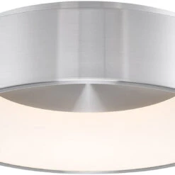 DweLED By WAC FM-33718-AL Corso Contemporary Brushed Aluminum LED 18.25" Flush Lighting
