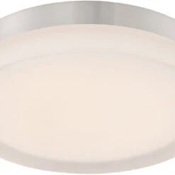 DweLED By WAC FM-4109-BN Slice Modern Brushed Nickel LED 9" Flush Mount Lighting
