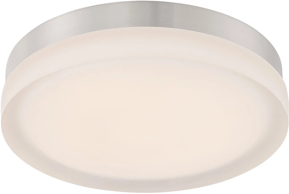 DweLED By WAC FM-4109-BN Slice Modern Brushed Nickel LED 9" Flush Mount Lighting