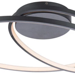 DweLED By WAC FM-43222-BK Marques Modern Black LED Home Ceiling Lighting