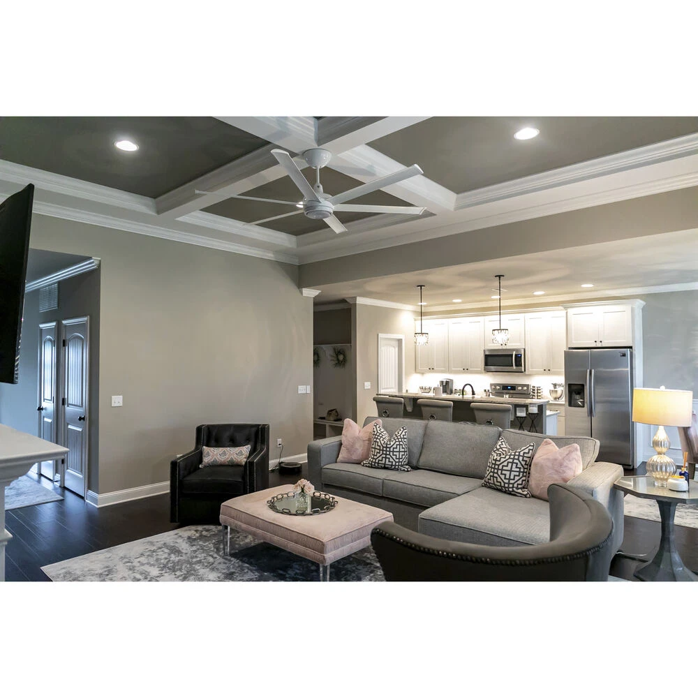 Es6 84 Inch White Indoor/Outdoor Ceiling Fan - Image 2