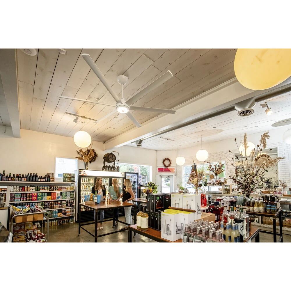 Es6 84 Inch White Indoor/Outdoor Ceiling Fan - Image 3