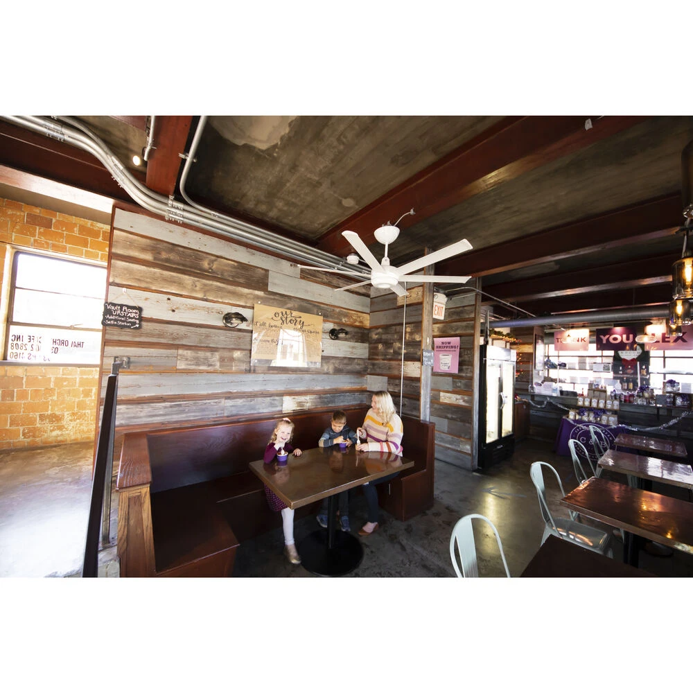 Es6 84 Inch White Indoor/Outdoor Ceiling Fan - Image 4