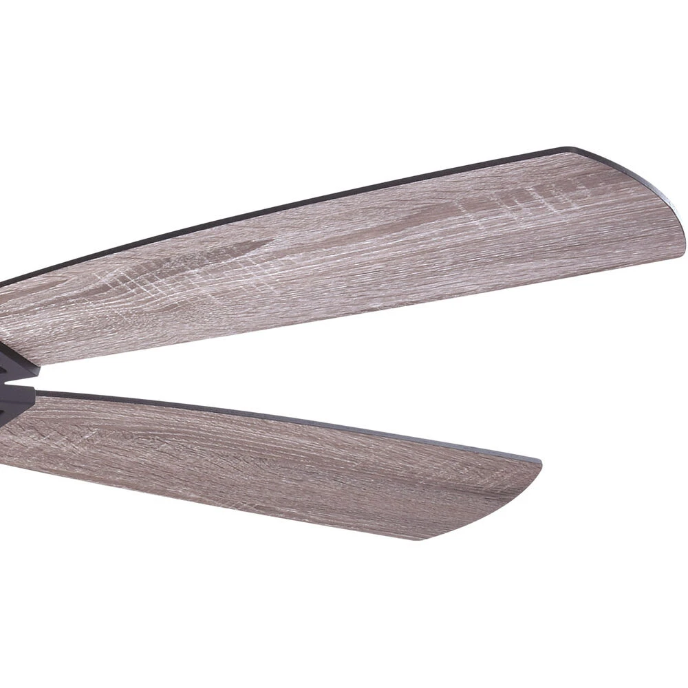 Barnes 54 Inch Matte Black And Rustic Oak With Driftwood-Black Walnut Blades Indoor/Outdoor Ceiling Fan - Image 6
