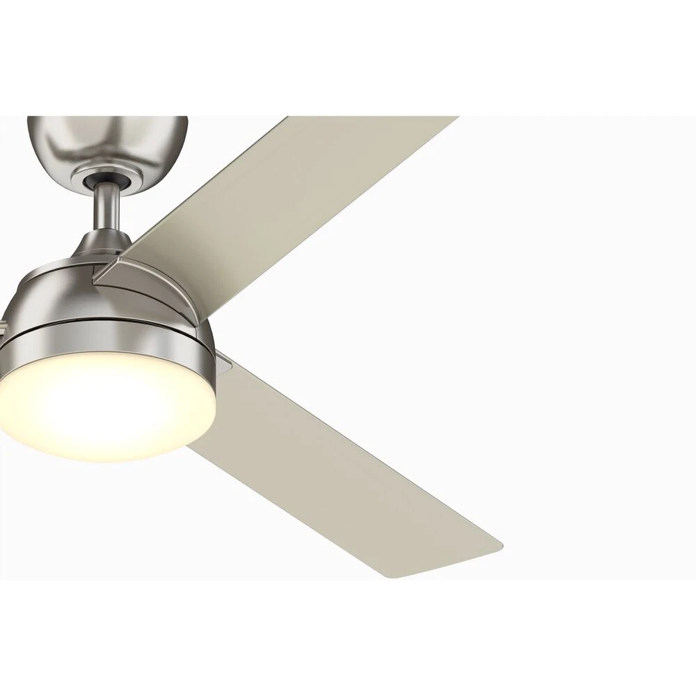 Xeno 56 Inch Brushed Nickel Indoor/Outdoor Ceiling Fan - Image 2