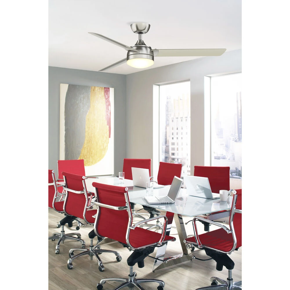 Xeno 56 Inch Brushed Nickel Indoor/Outdoor Ceiling Fan - Image 5