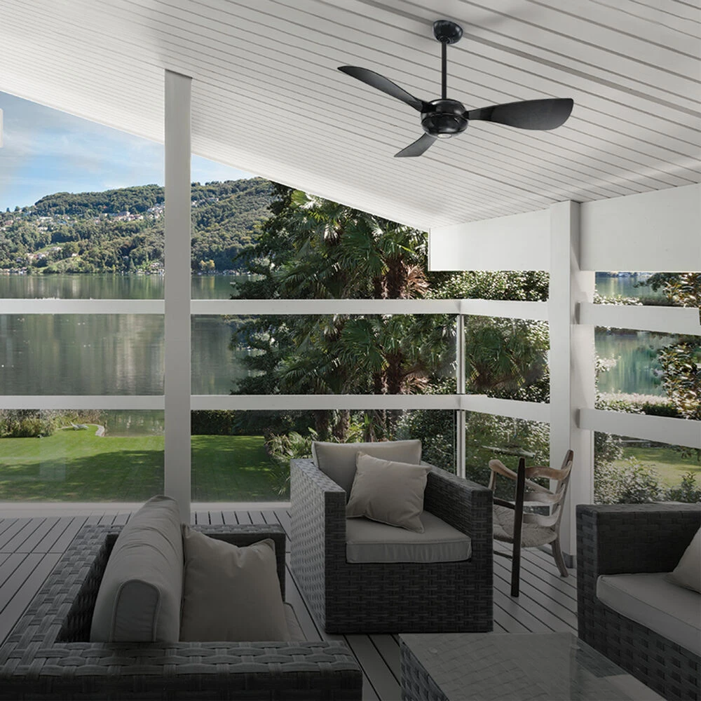 Stargazer 52 Inch Automotive Silver Indoor/Outdoor Ceiling Fan - Image 3