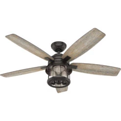 Coral Bay 52 Inch Noble Bronze With Barnwood/Drifted Oak Blades Outdoor Ceiling Fan