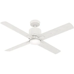 Visalia 52 Inch Matte White Outdoor Ceiling Fan