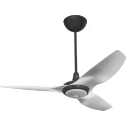 Haiku 52 Inch Black With Brushed Aluminum Blades Outdoor Ceiling Fan