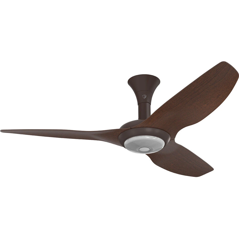 Haiku 52 Inch Oil Rubbed Bronze With Cocoa Wood Grain Blades Outdoor Ceiling Fan
