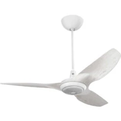 Haiku 52 Inch White With Driftwood Blades Outdoor Ceiling Fan