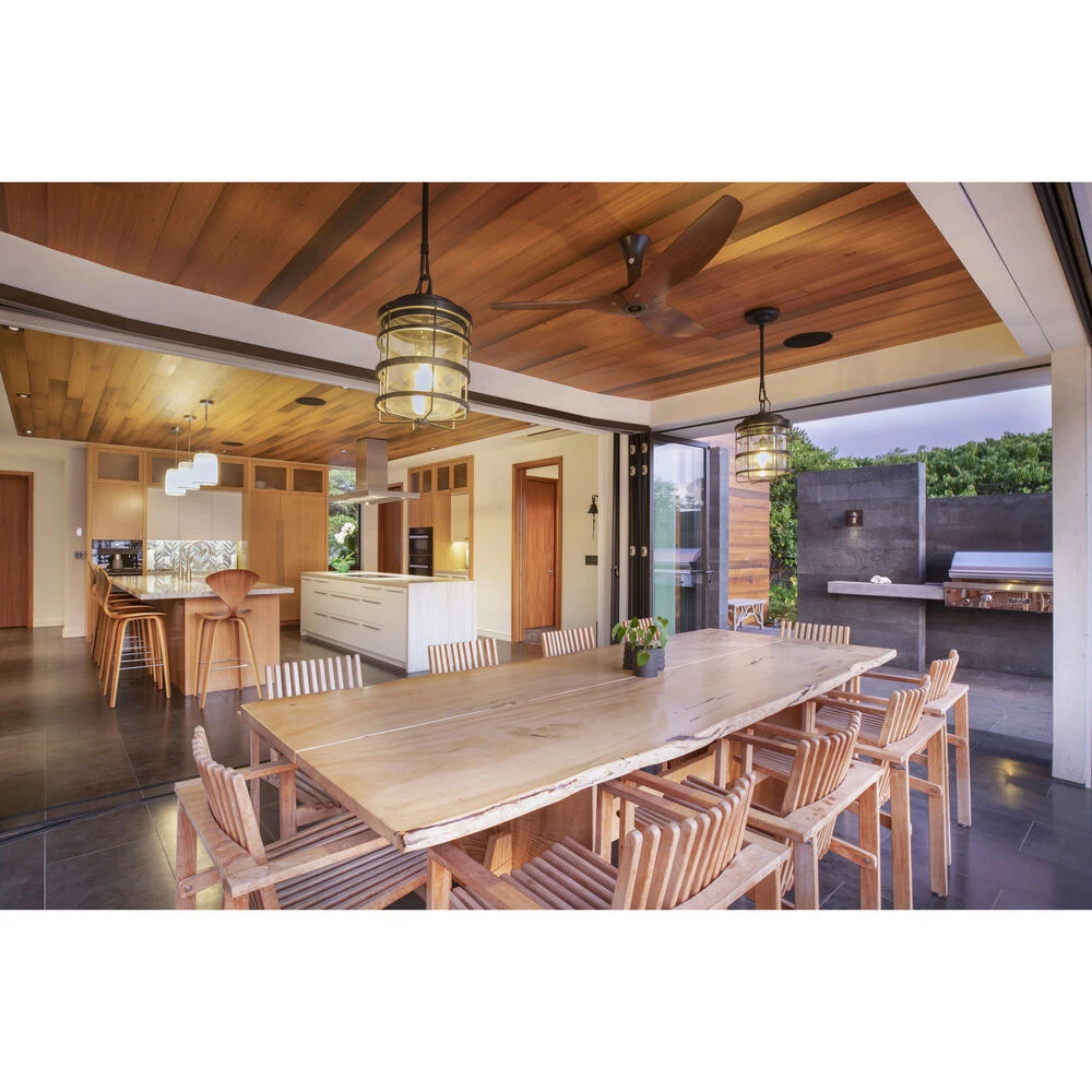 Haiku 52 Inch Oil Rubbed Bronze With Cocoa Wood Grain Blades Outdoor Ceiling Fan - Image 2