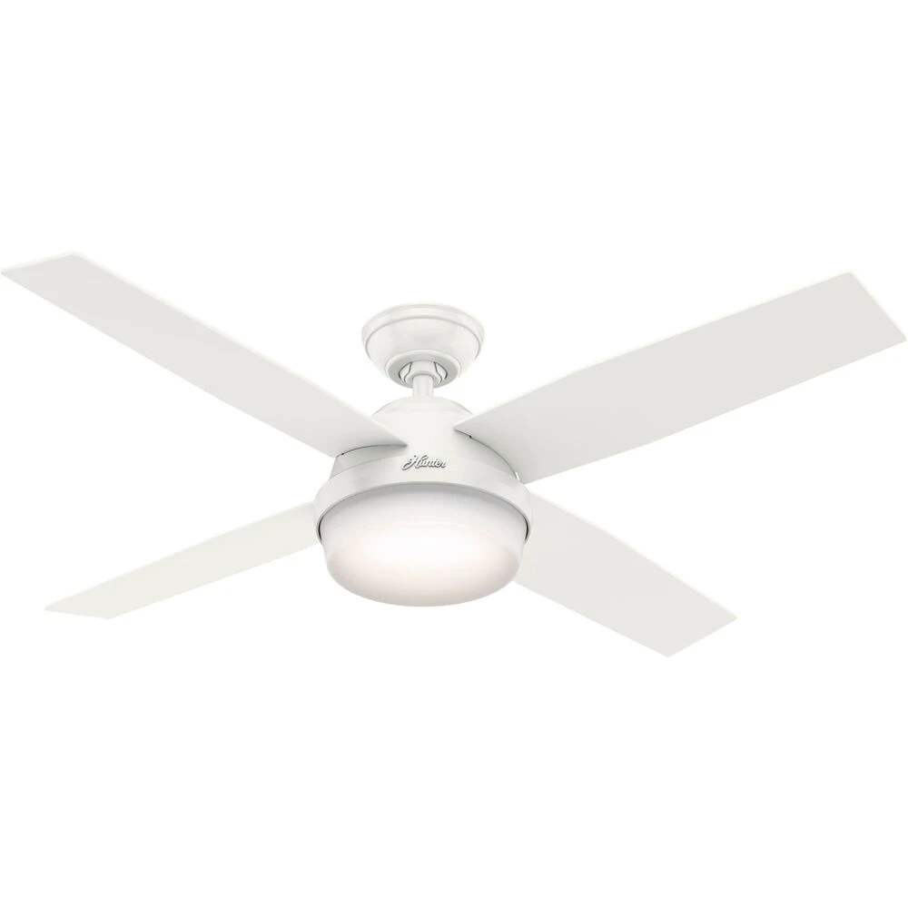 Dempsey 52 Inch Fresh White With Washed Oak/Fresh White Blades Outdoor Ceiling Fan