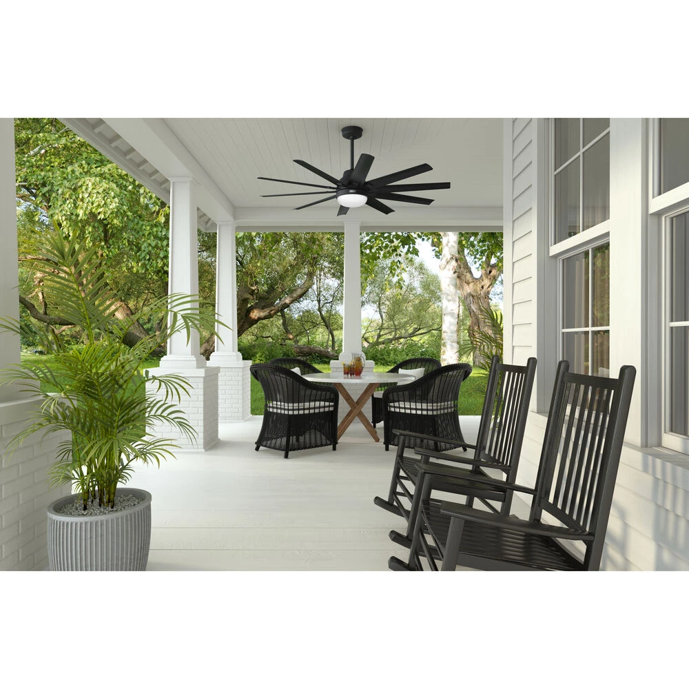 Overton 60 Inch Matte Black Outdoor Ceiling Fan - Image 5