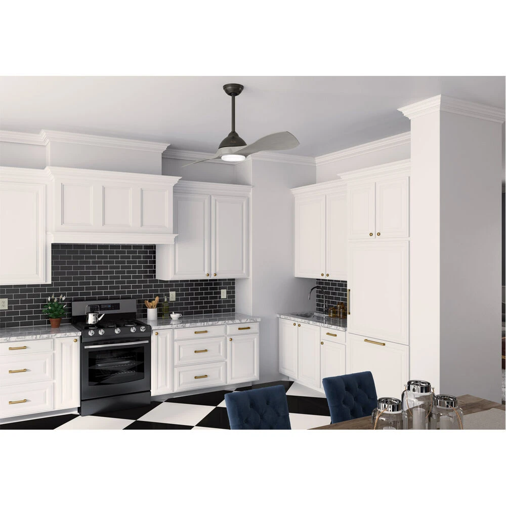 Milstream 56 Inch Noble Bronze With Weathered Beach Wood Blades Outdoor Ceiling Fan - Image 4