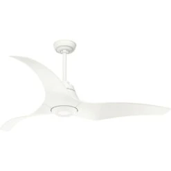 Arwen 60 Inch Porcelain White Outdoor Ceiling Fan
