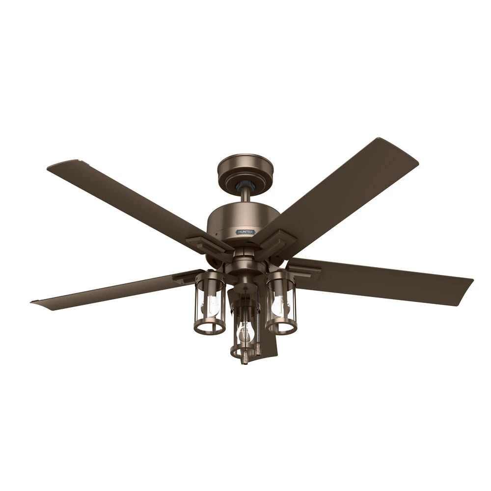 Lawndale 52 Inch Satin Bronze Outdoor Ceiling Fan