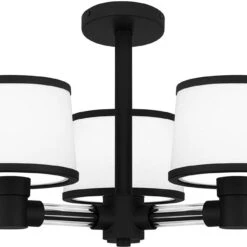Quoizel KYL1722MBK Kylen Matte Black Flush Ceiling Light Fixture