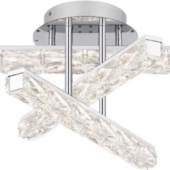 Quoizel PCCME1718C Comet Modern Polished Chrome LED Flush Mount Lighting