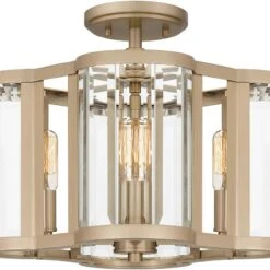 Quoizel QSF6193BGD Contemporary Bronze Gold Ceiling Light