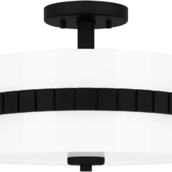 Quoizel QSF6195MBK Matte Black Home Ceiling Lighting