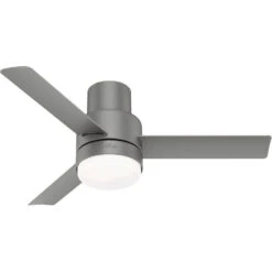 Gilmour 44 Inch Matte Silver Outdoor Ceiling Fan