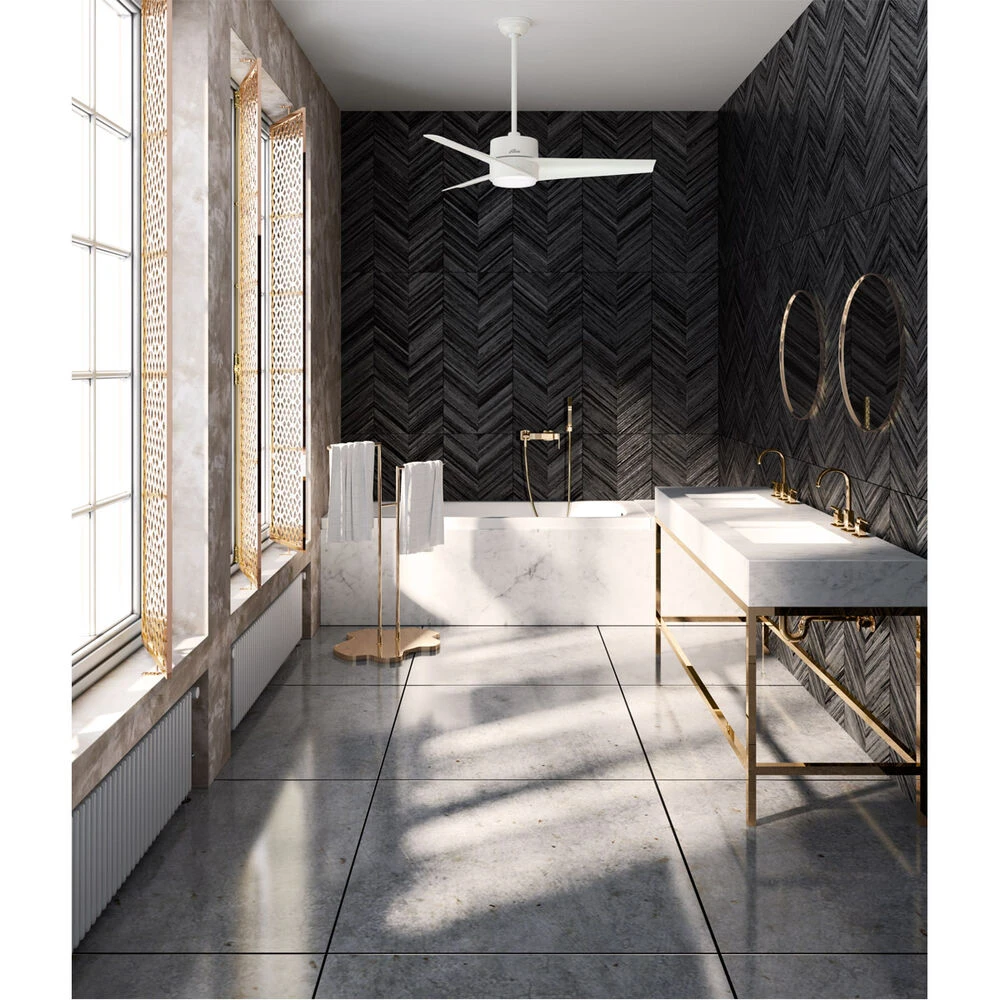 Havoc 54 Inch Fresh White Outdoor Ceiling Fan - Image 3