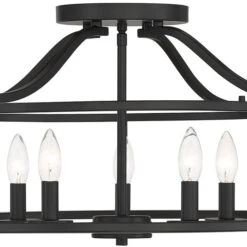 Savoy House 6-1679-5-89 Stockton Matte Black Flush Mount Lighting