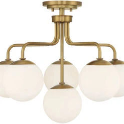 Savoy House 6-1950-6-322 Marco Warm Brass Overhead Light Fixture