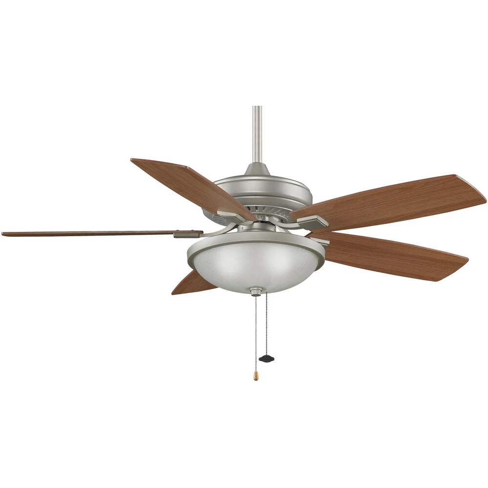 Edgewood 52 Inch Satin Nickel With Walnut/Light Walnut Blades Indoor/Outdoor Ceiling Fan - Image 2