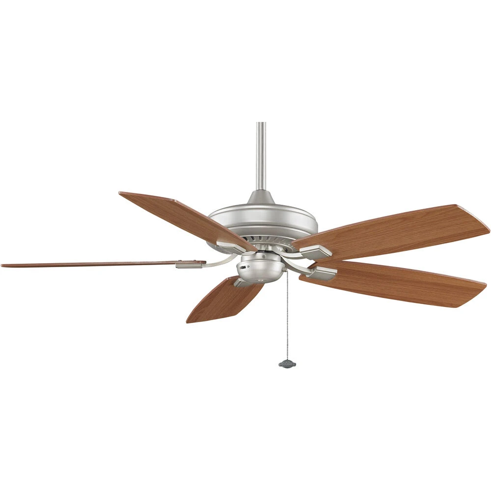 Edgewood 52 Inch Satin Nickel With Walnut/Light Walnut Blades Indoor/Outdoor Ceiling Fan - Image 4