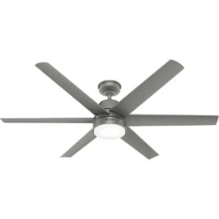 Skysail 60 Inch Matte Silver Outdoor Ceiling Fan